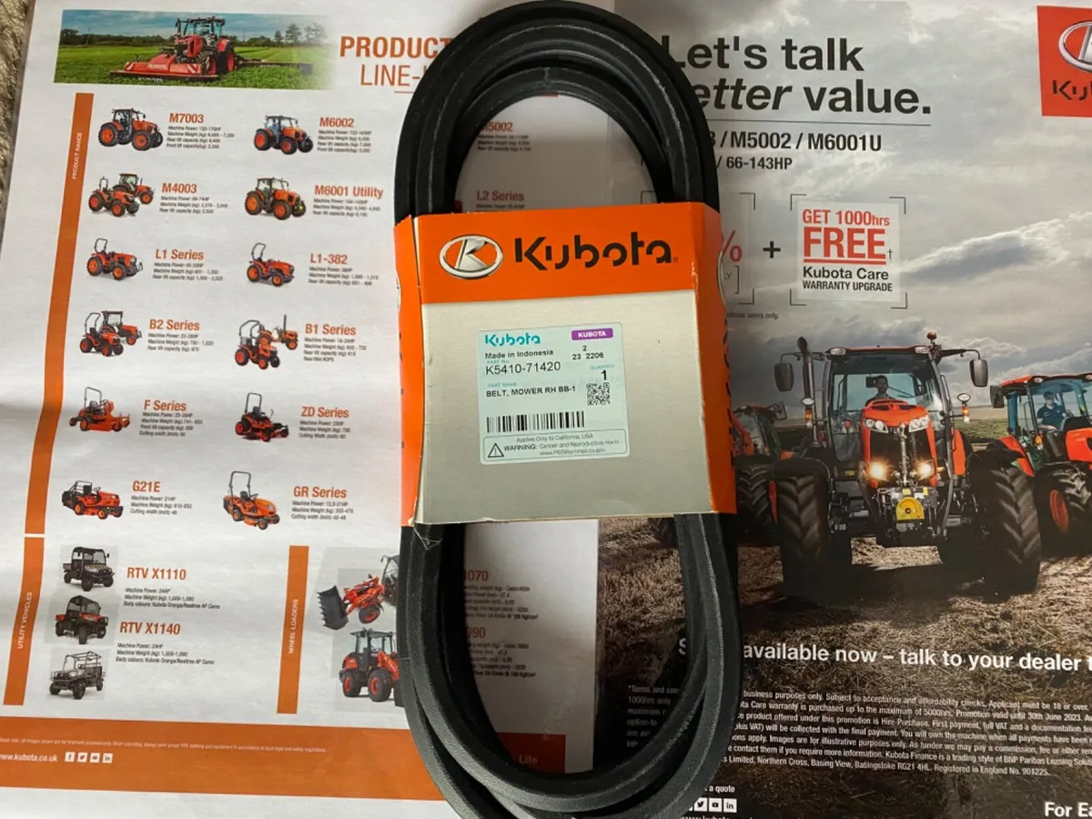 Kubota G18/G21 RH 48” Belt - Image 2