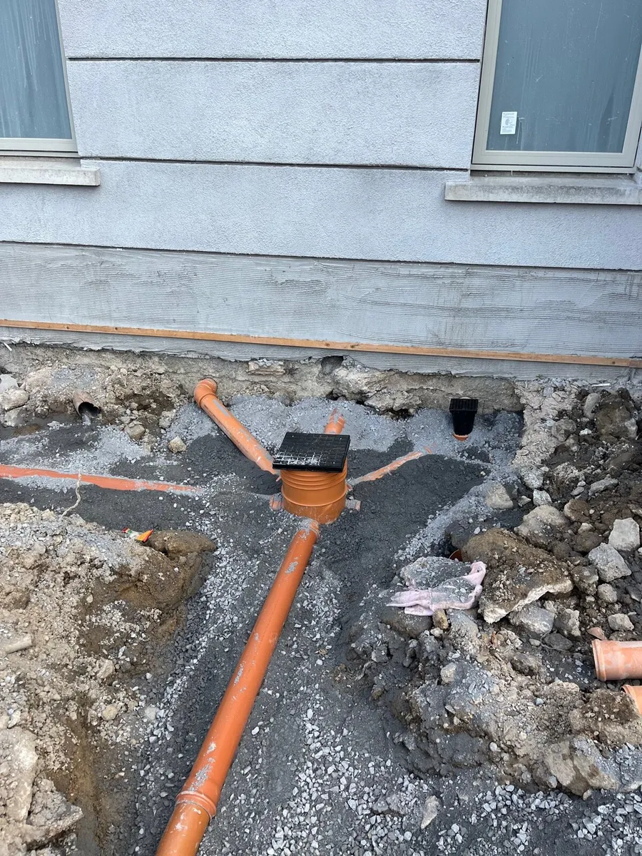 Mini digger with driver - Image 2