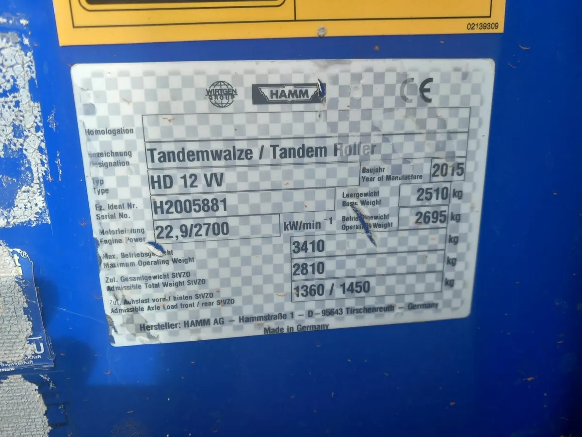 Hamm 1.2 m roller - Image 3