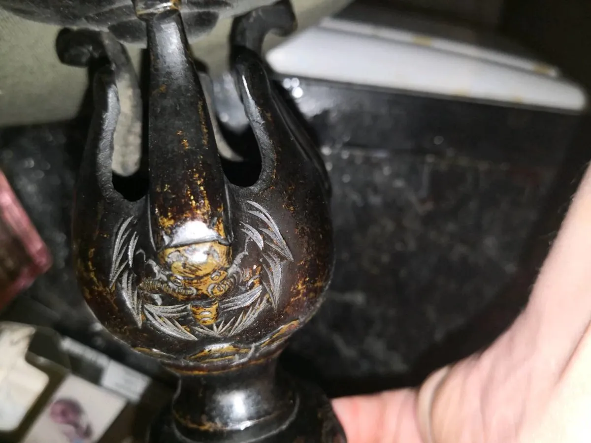 Rare 19th century real bronze vase Japan - Image 3