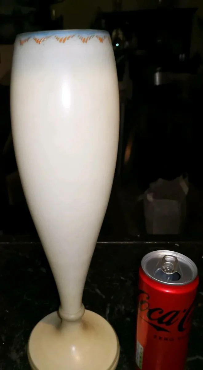 Large Art Noveau glass enamel vase - Image 4