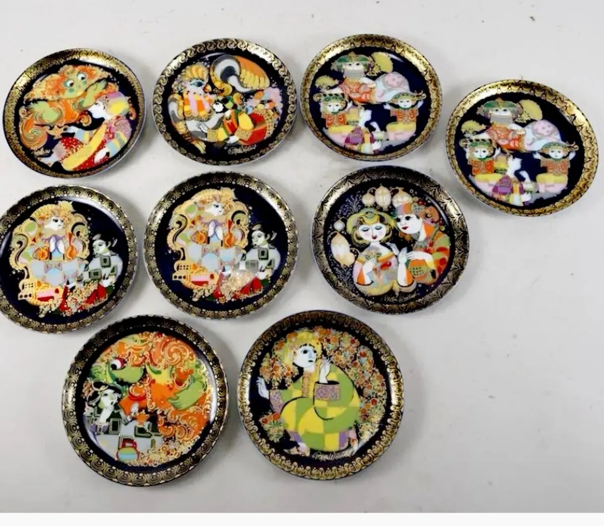 Rare Rosenthal B. Wiinblad Aladdin plates collecti - Image 1
