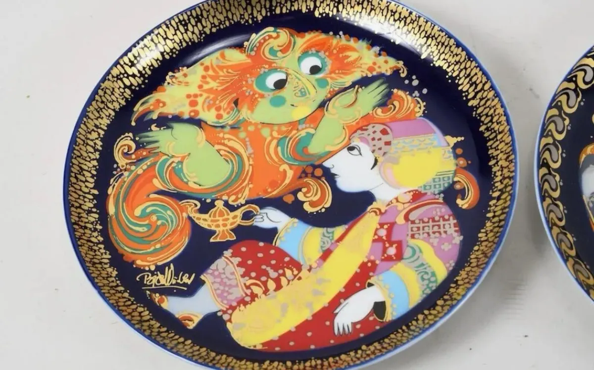 Rare Rosenthal B. Wiinblad Aladdin plates collecti - Image 2
