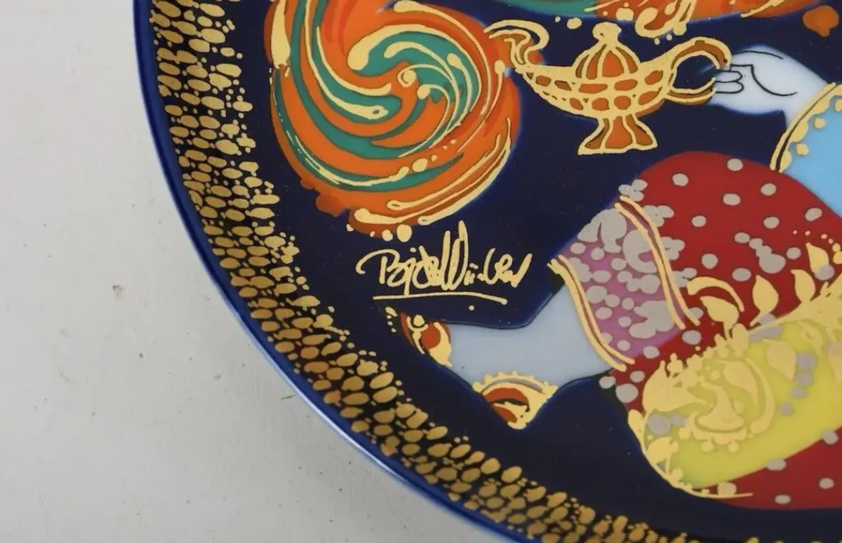 Rare Rosenthal B. Wiinblad Aladdin plates collecti - Image 3