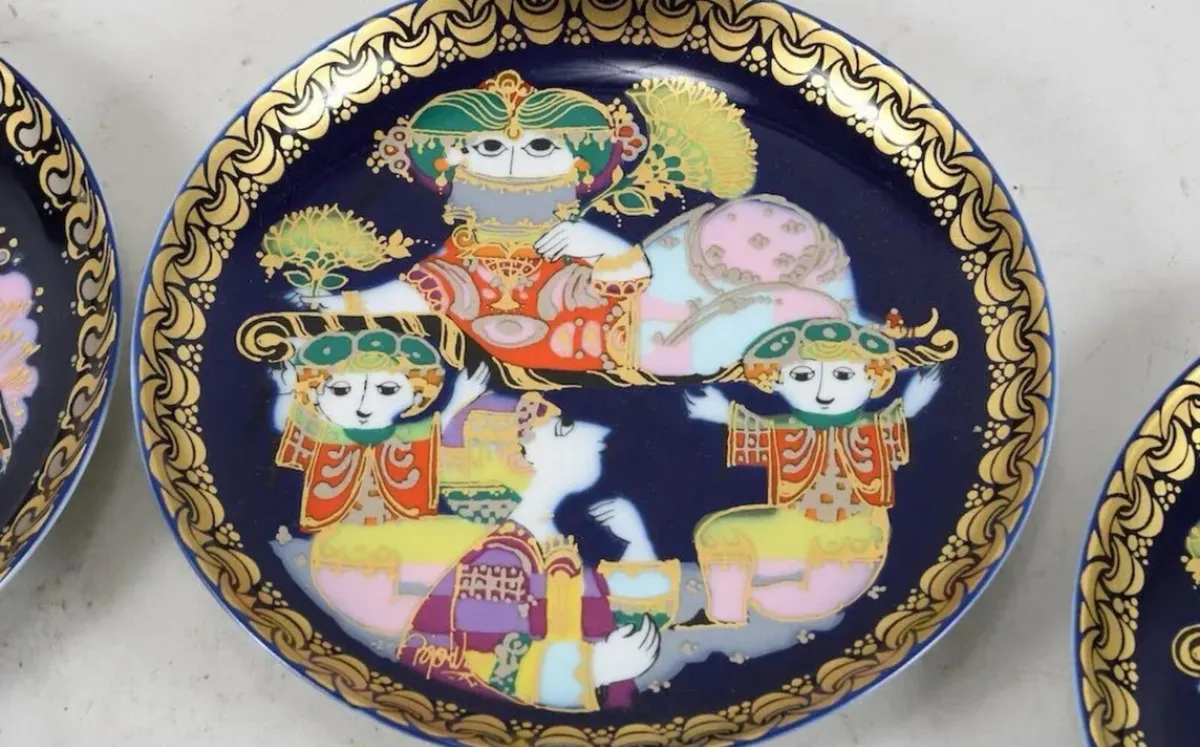 Rare Rosenthal B. Wiinblad Aladdin plates collecti - Image 4