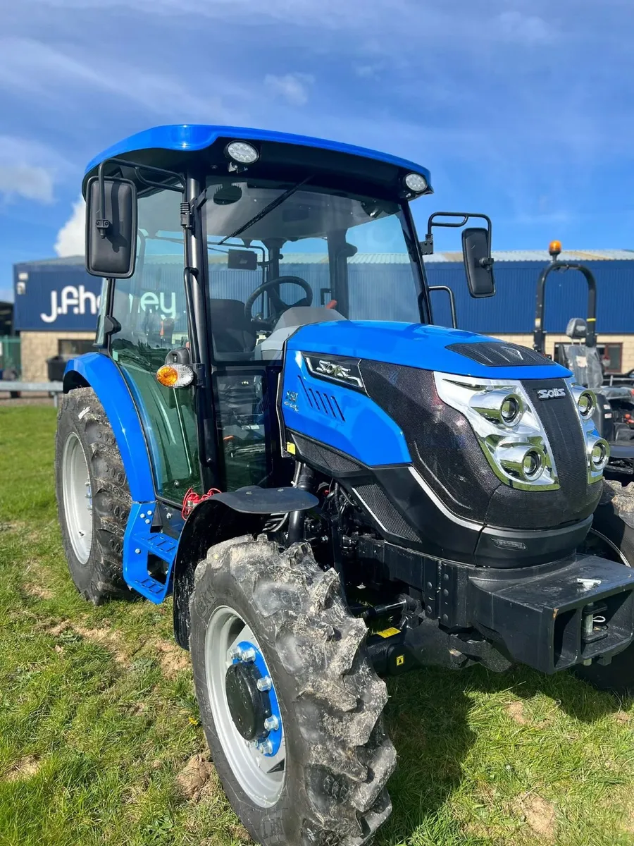 Solis 50 hp tractor with full cab 0% finance avail - Image 1