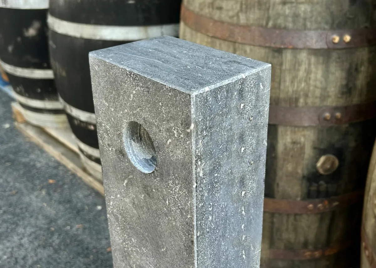 Blue / Black Limestone Parking Bollards - Image 2