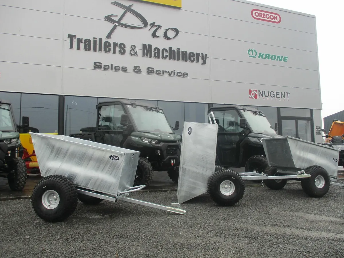 Quad tipper trailers roller arena harrow - Image 2
