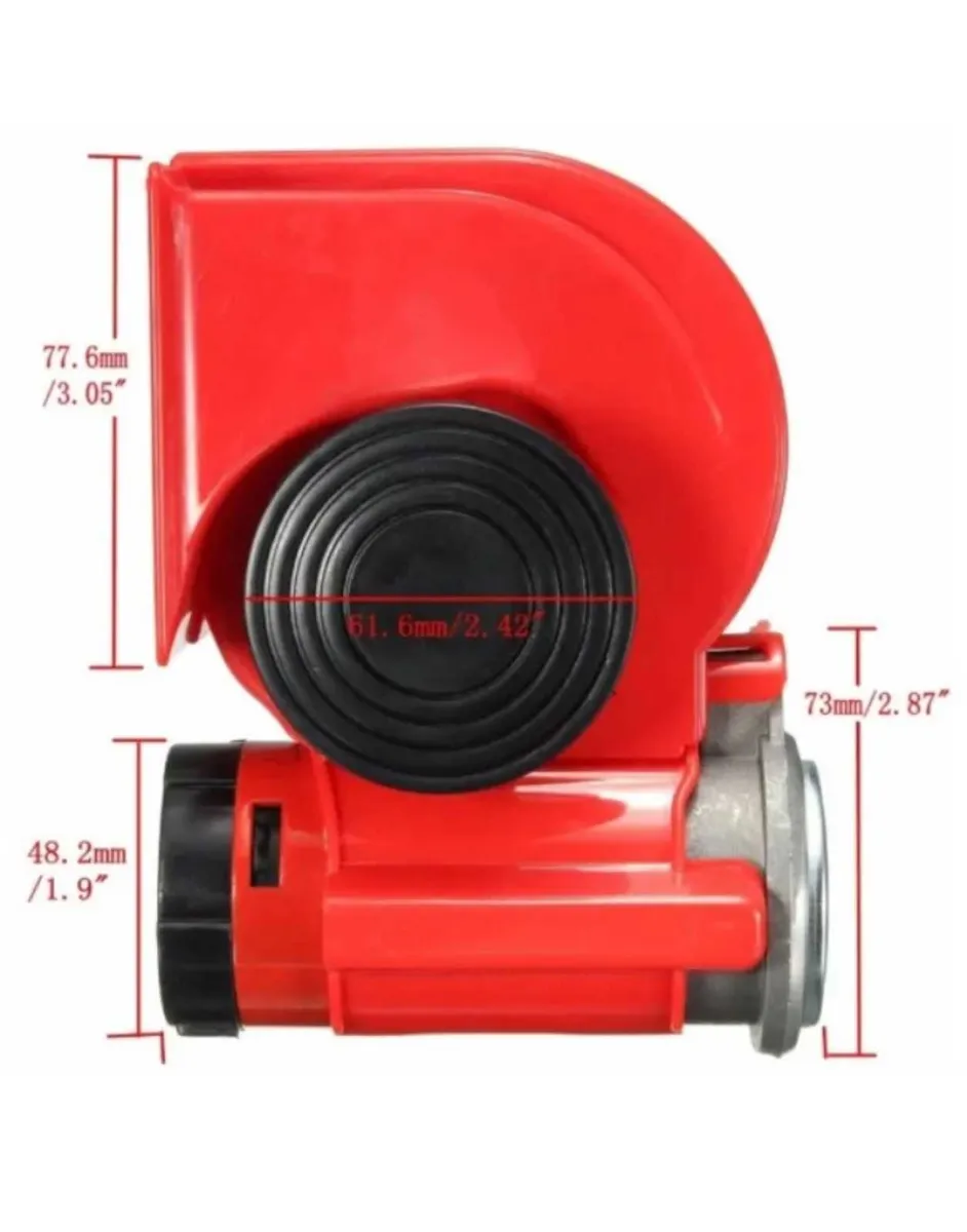 12V Compact Twin Tone Air Horn - Image 3