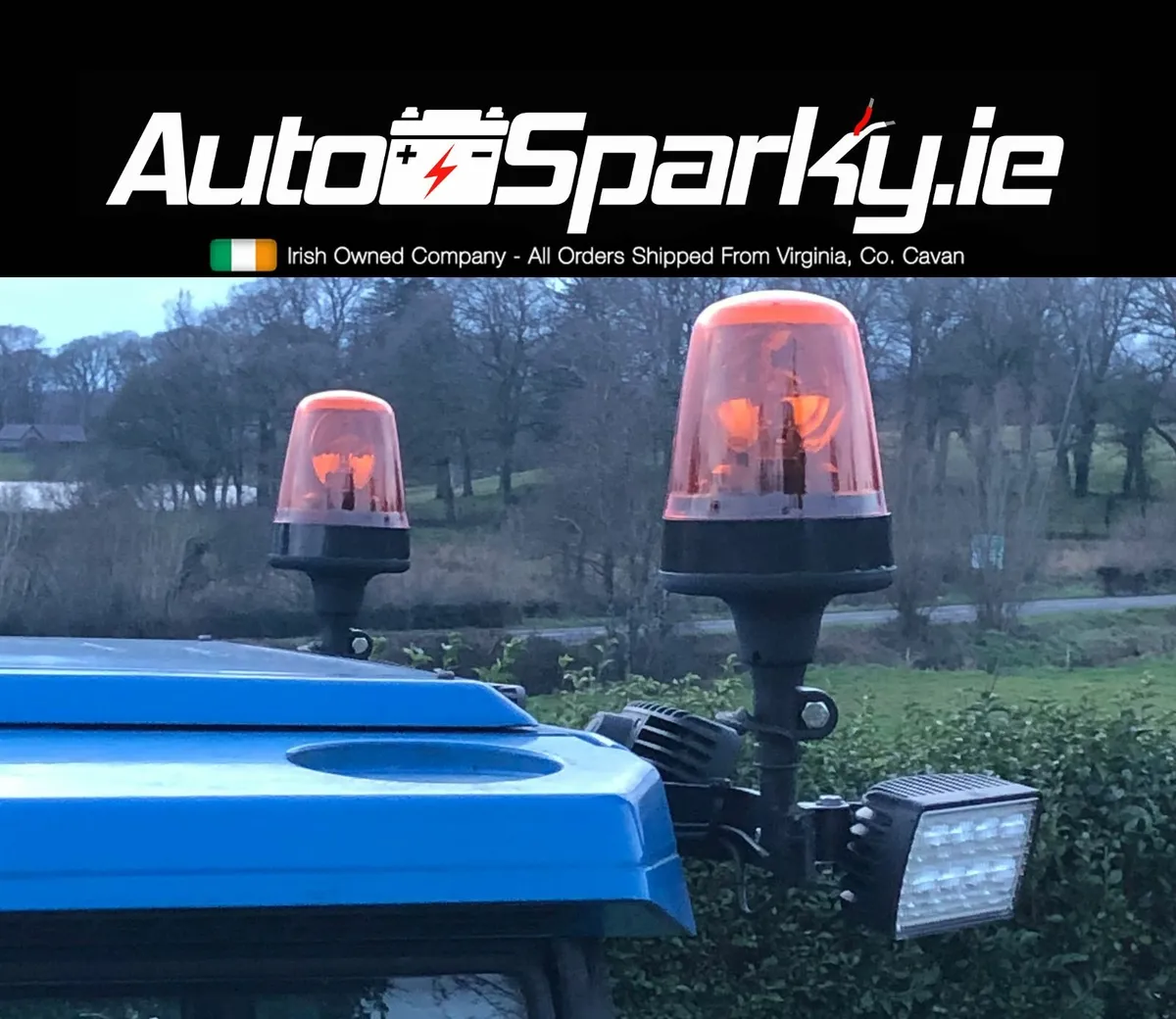 Large Bulb Pole Mount Fast Spinning Beacons €35!!! - Image 1