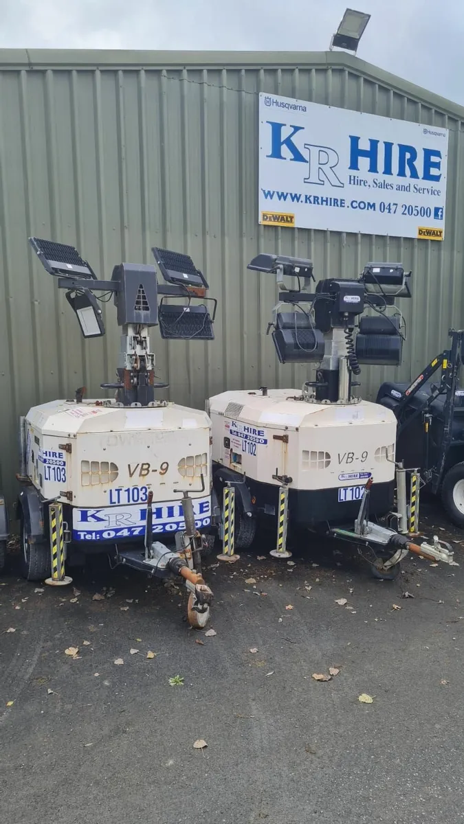 Road Towable Lighting Tower (Floodlight) (HIRE) - Image 1