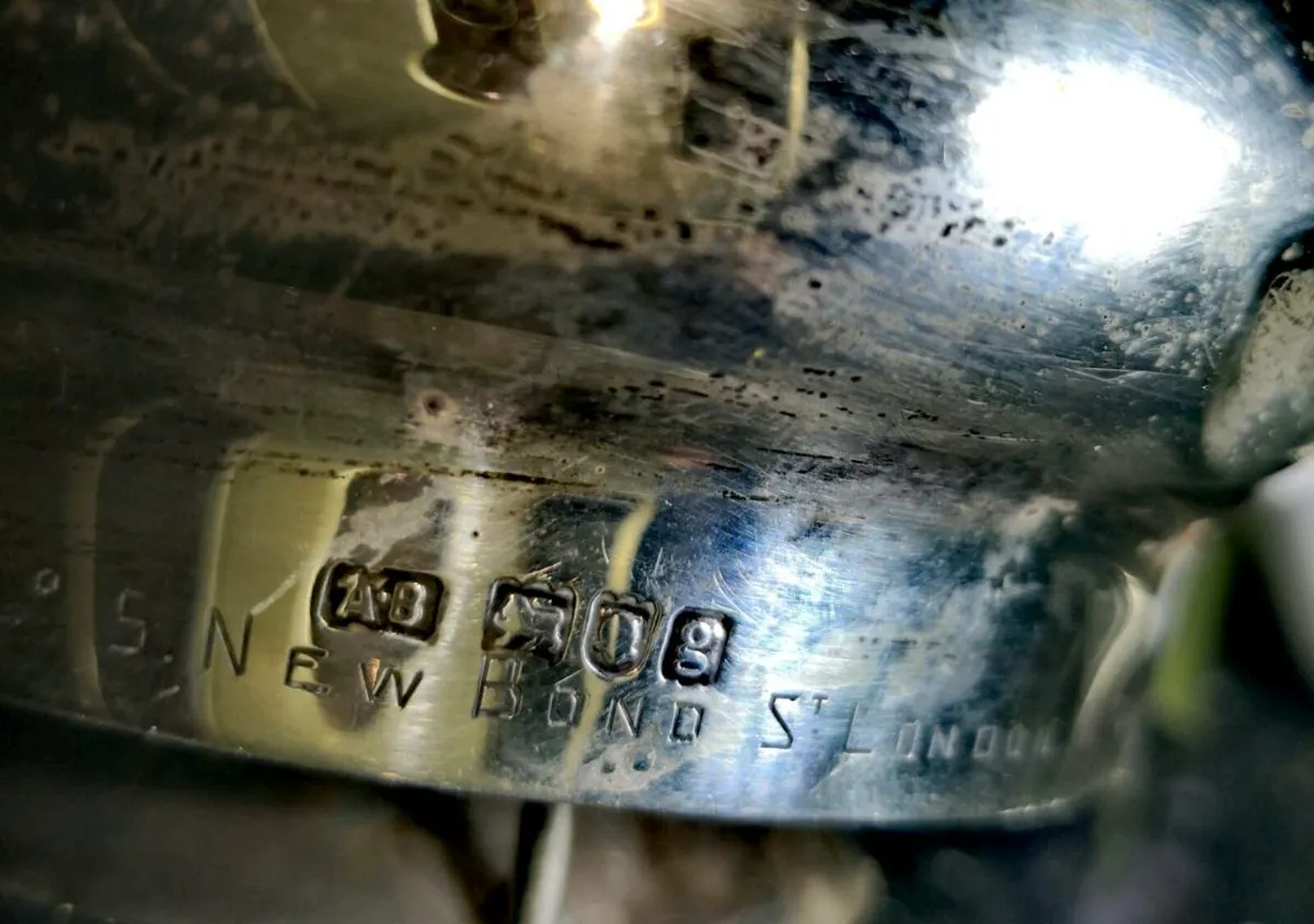 Rare! Edwardian Albert Barker sterling silver dish - Image 2