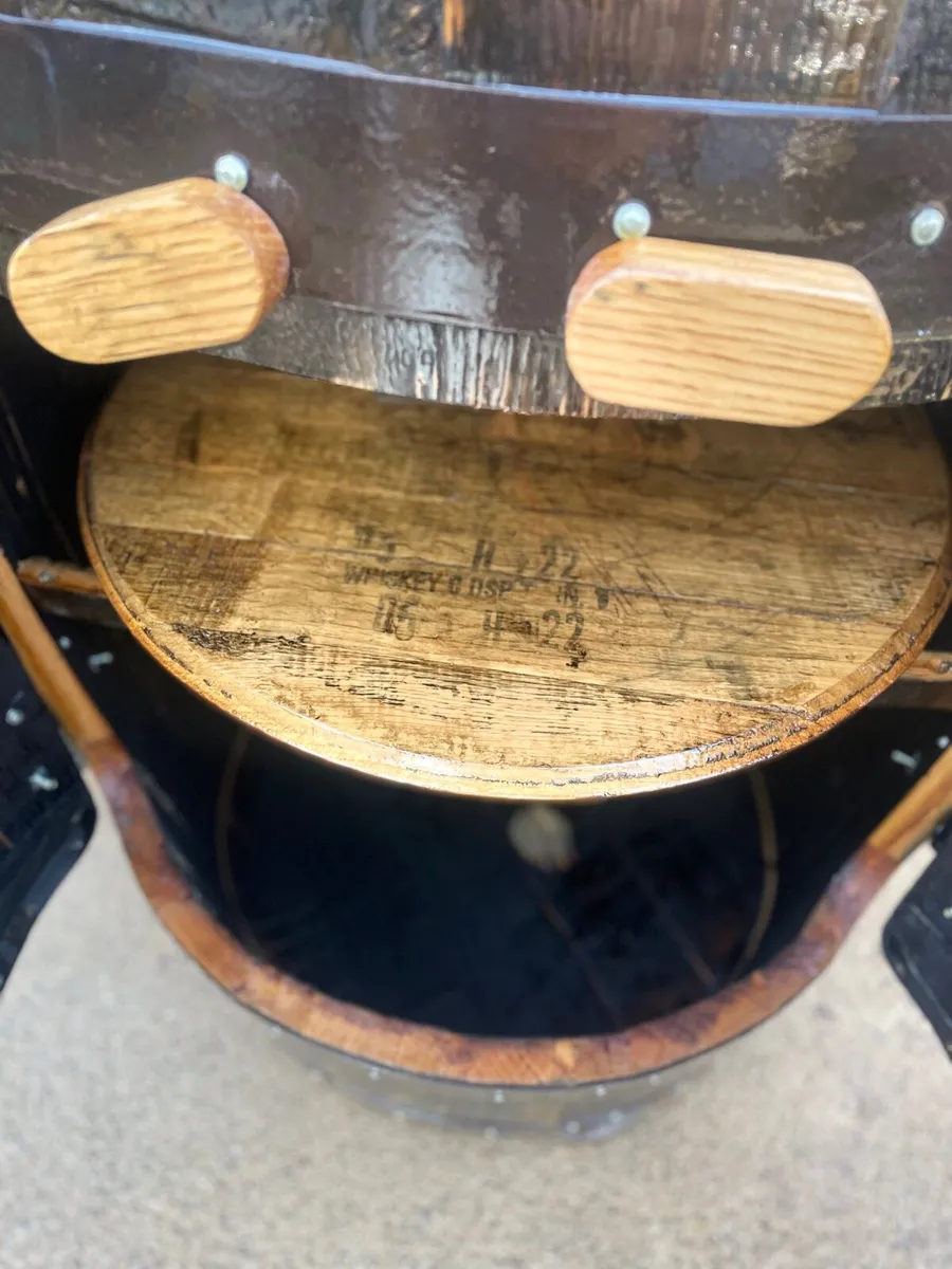 Whiskey barrel cabinet - Image 4