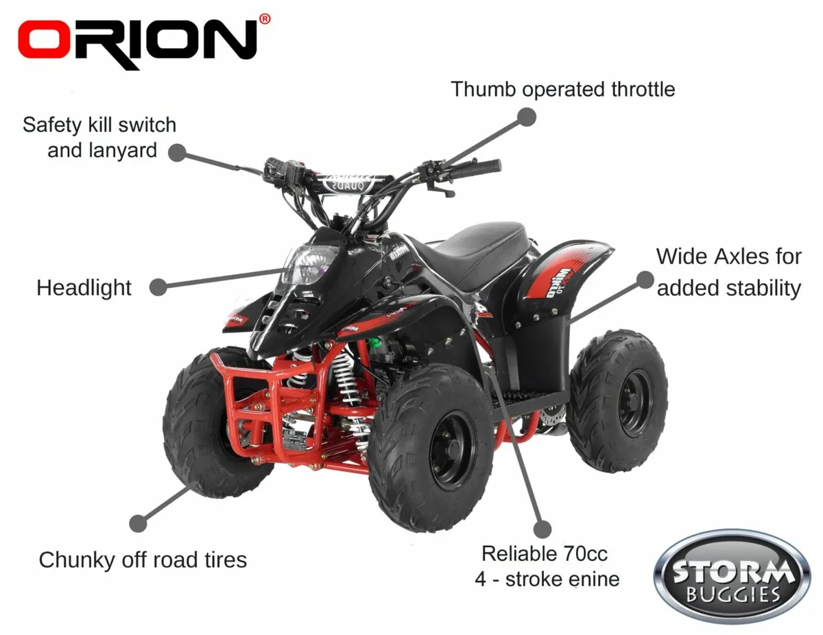 ORION 70 cc kids quad EASYPAY DELIVERY XMAS club - Image 4