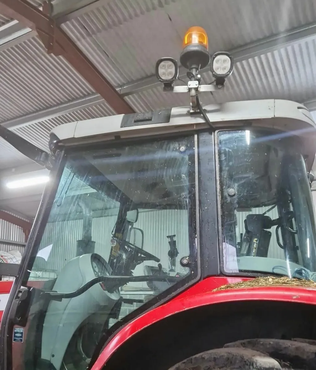 Twin Work Light Bracket for Beacon Pole (Clamp-On) - Image 4