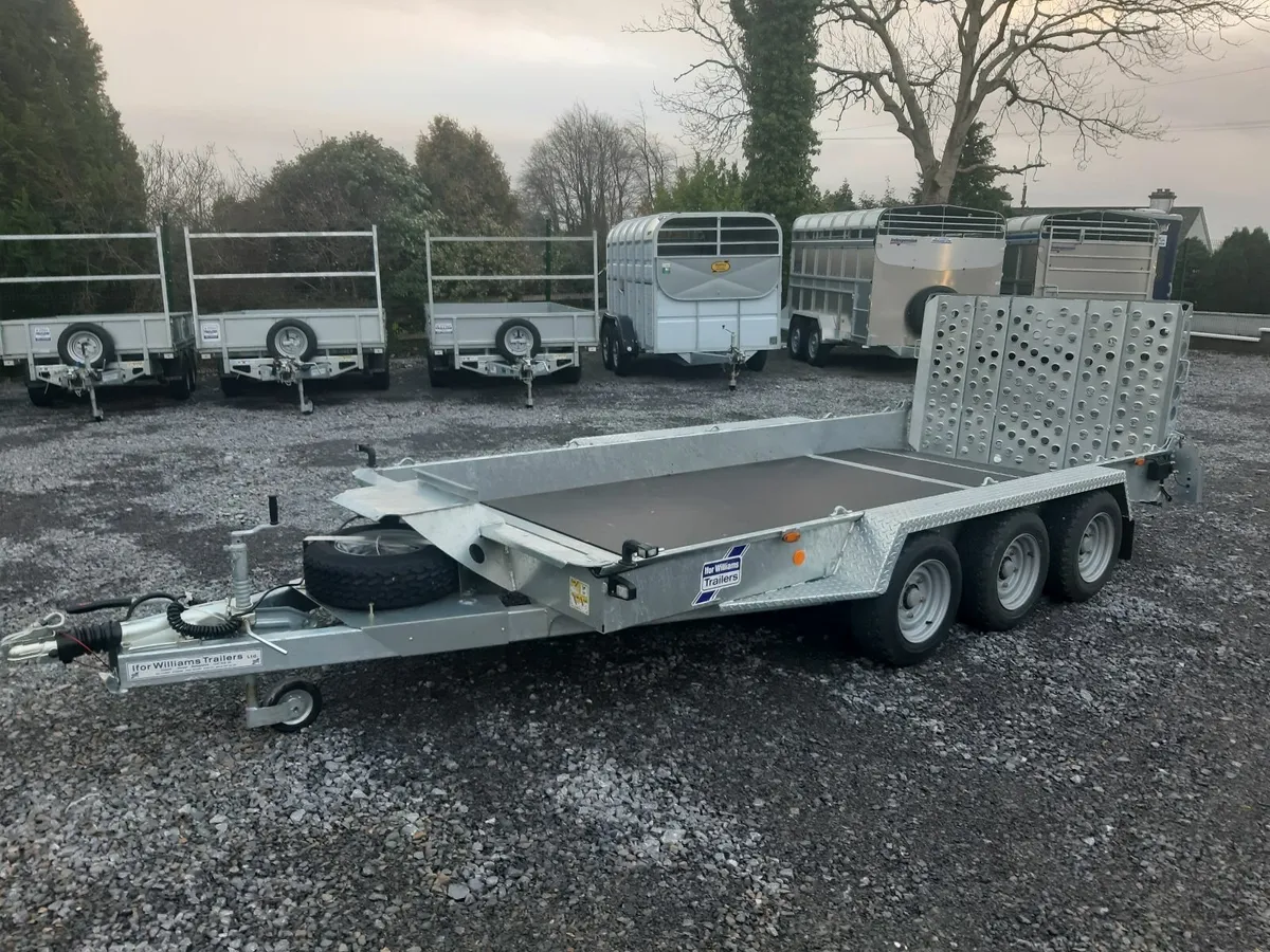 IFOR WILLIAMS  14' x 6'  TRI AXLE PLANT TRAILER - Image 2