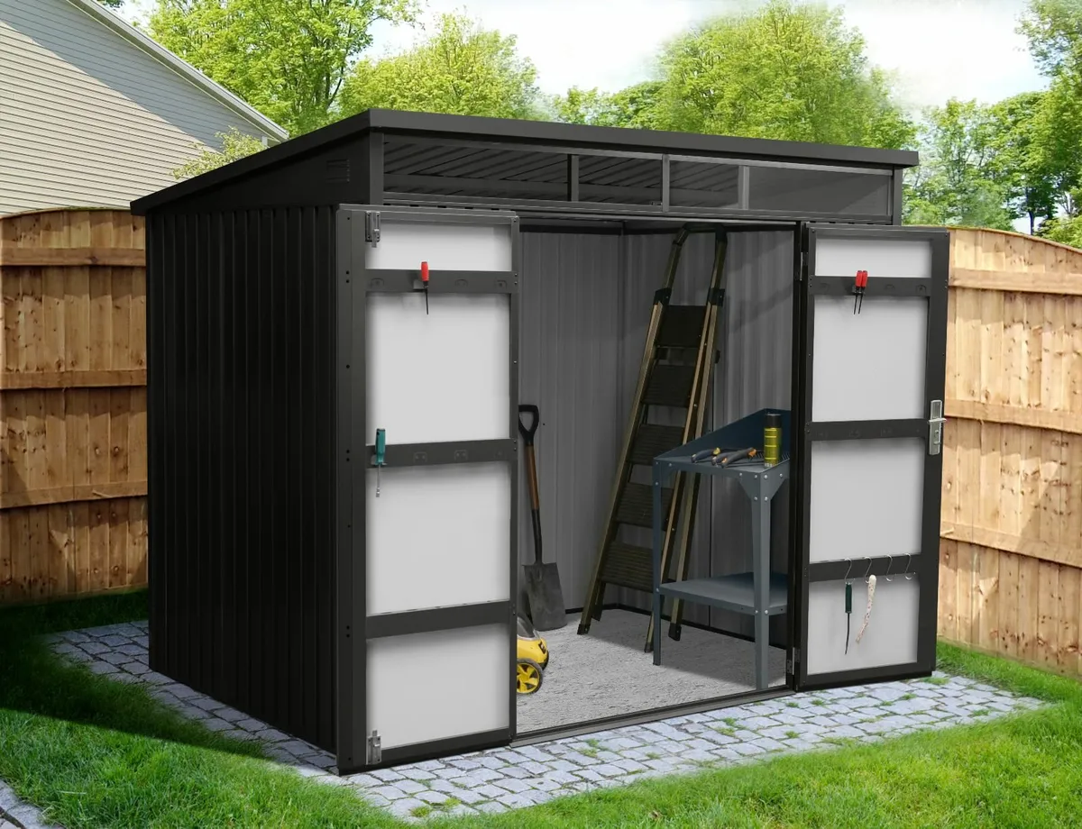 The Premium Pitched Steel Shed (8ft x 6ft) - Image 4