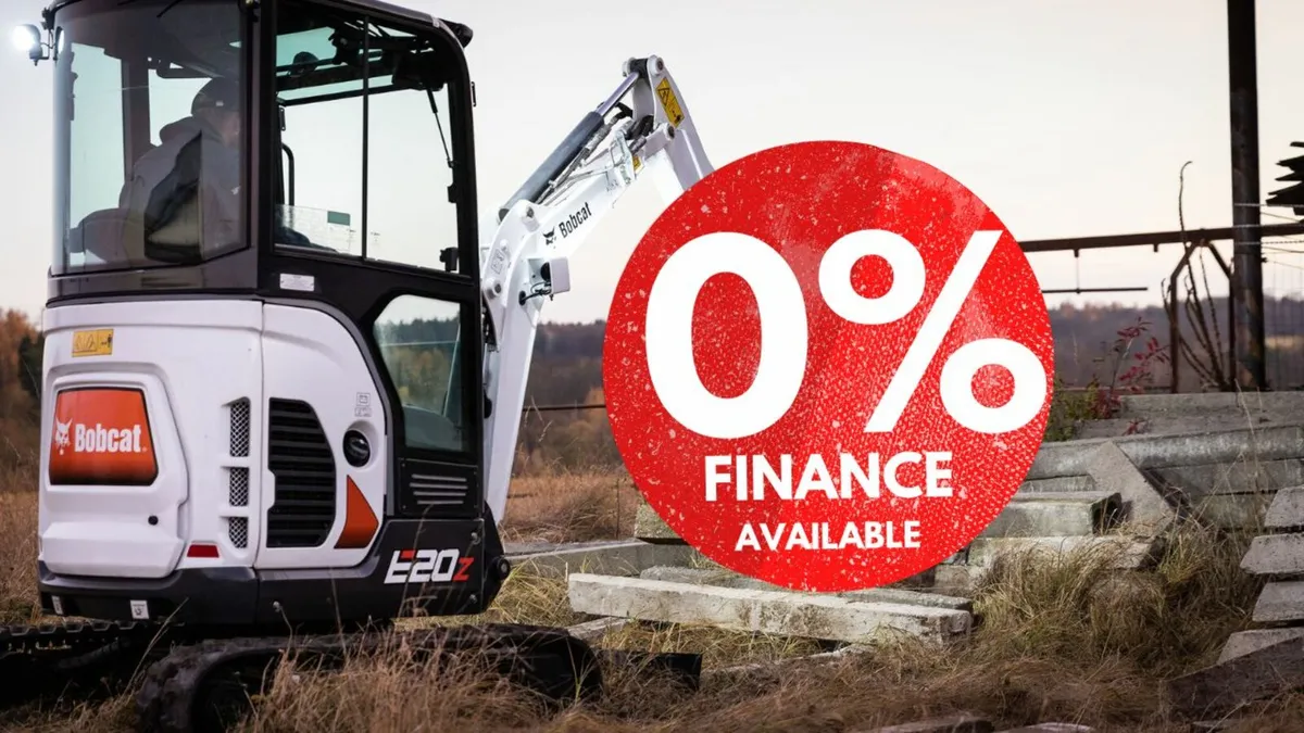 Bobcat E20z Mini Digger | Fully Zero Tail Swing - Image 1