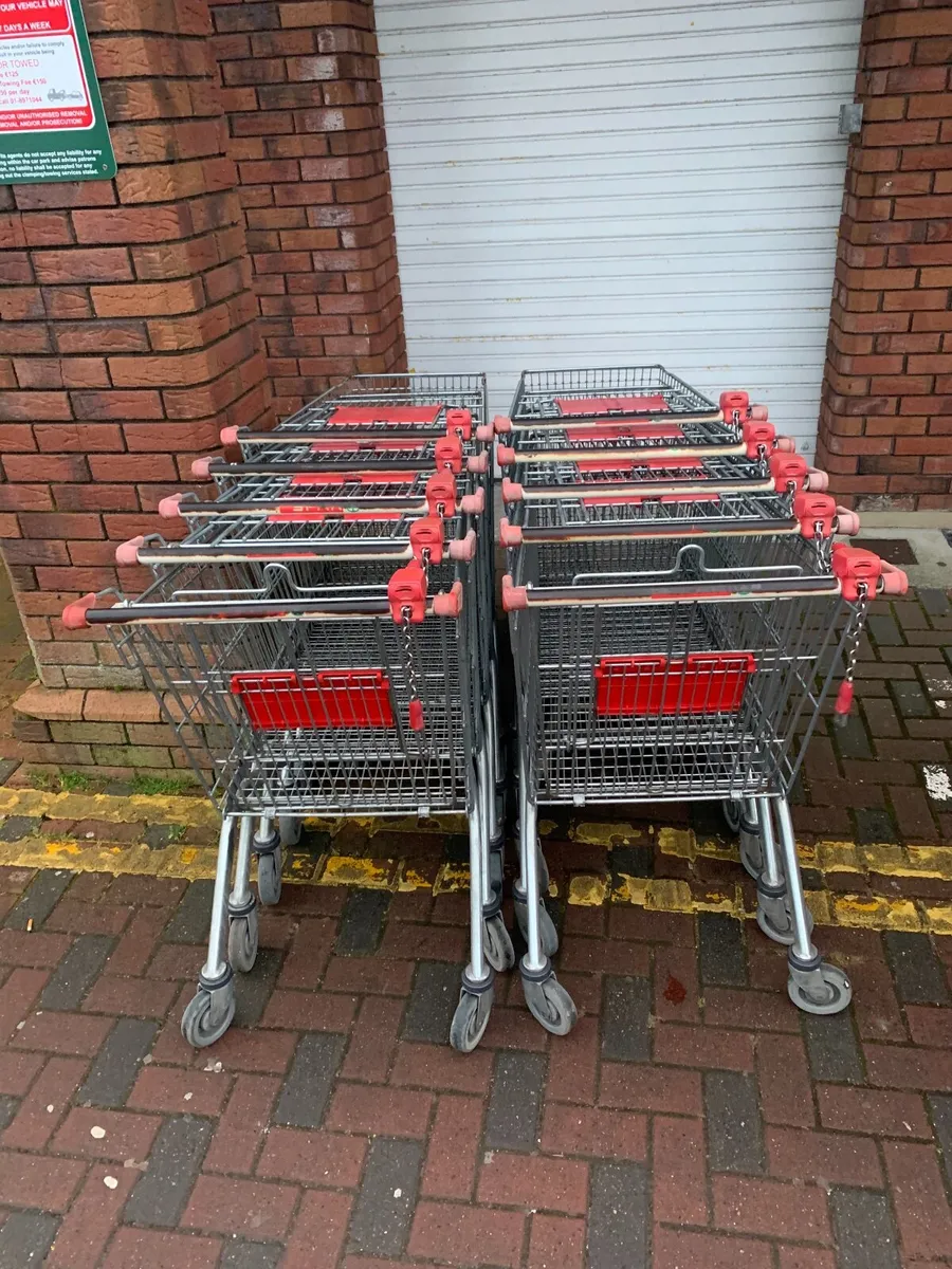 Trolley stand  and 28 trolleys - Image 2