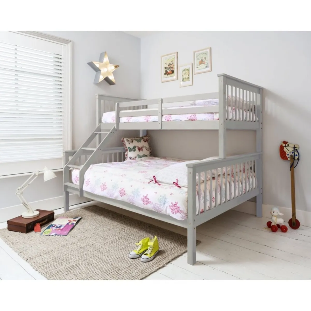 Main picture 4ft down 3ft up triple bunk - Image 1