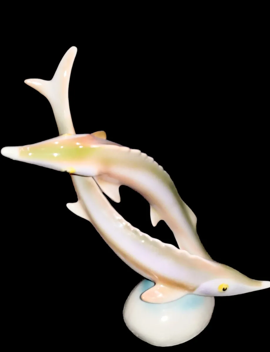 Elegant Art Deco great sturgeon pair - Image 1