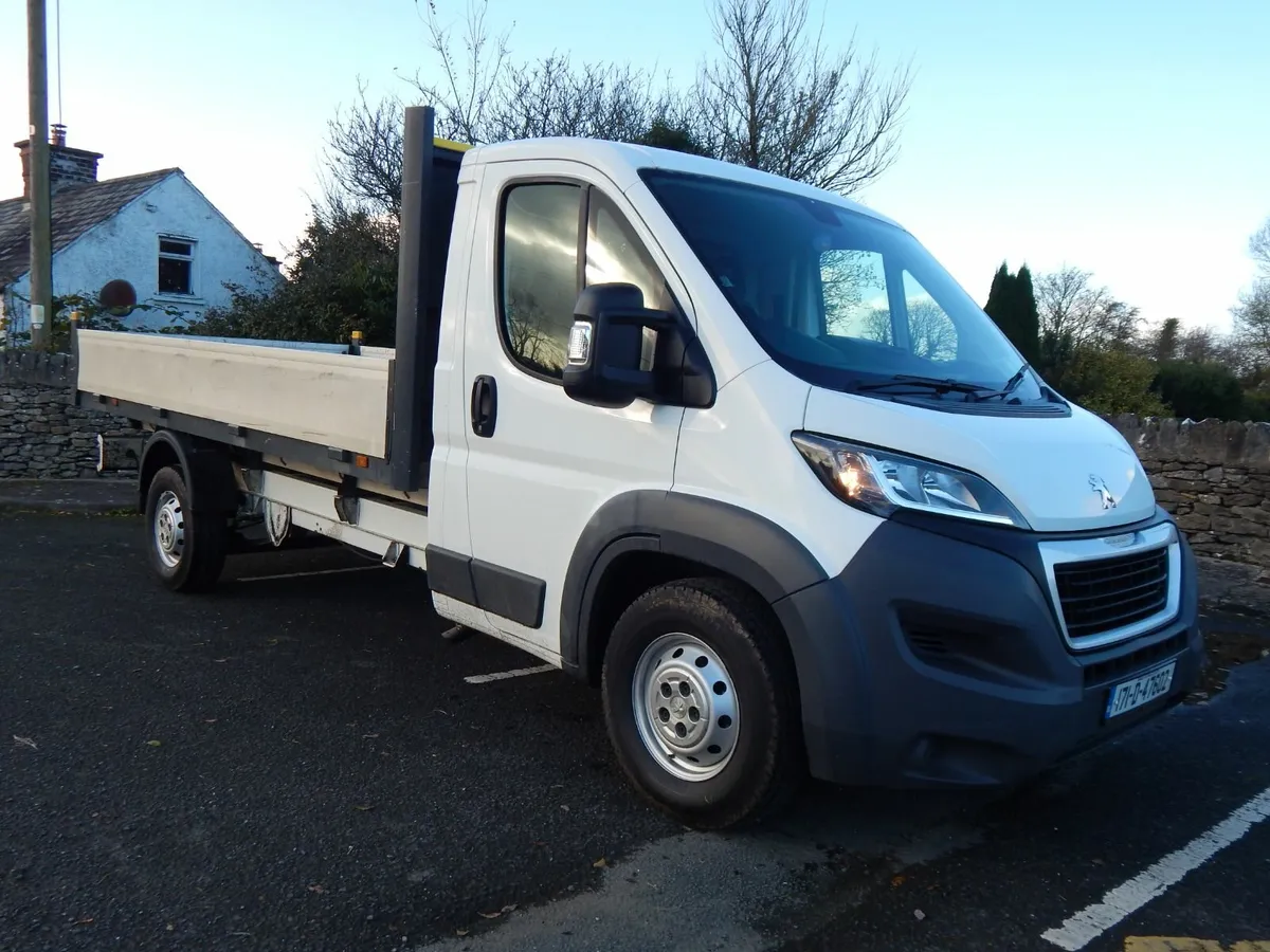 2017 Peugeot Boxer Dropside CVRT 05/26 Low kms - Image 1