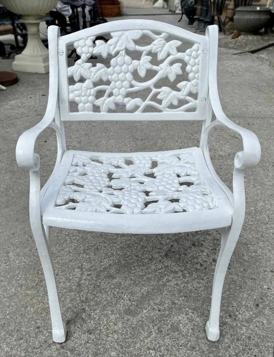 Heavy Cast Iron Garden Tables & Chairs - Image 3