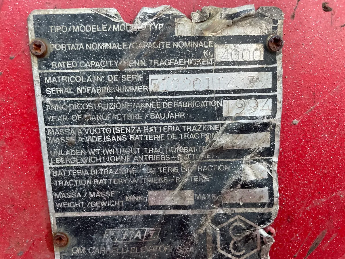 Fiat 4 ton forklift - Image 3
