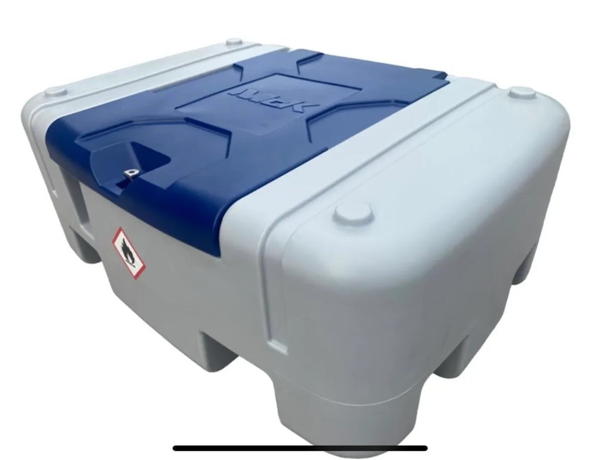 210L PORTABLE DIESEL FUEL TANK WITH 12V PUMP - Image 1