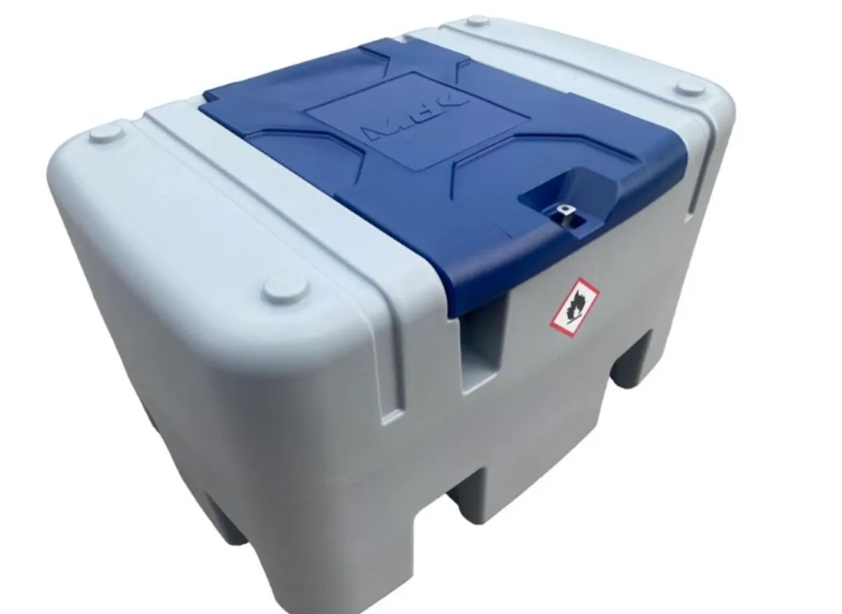 400L PORTABLE DIESEL FUEL TANK WITH 12V PUMP - Image 2