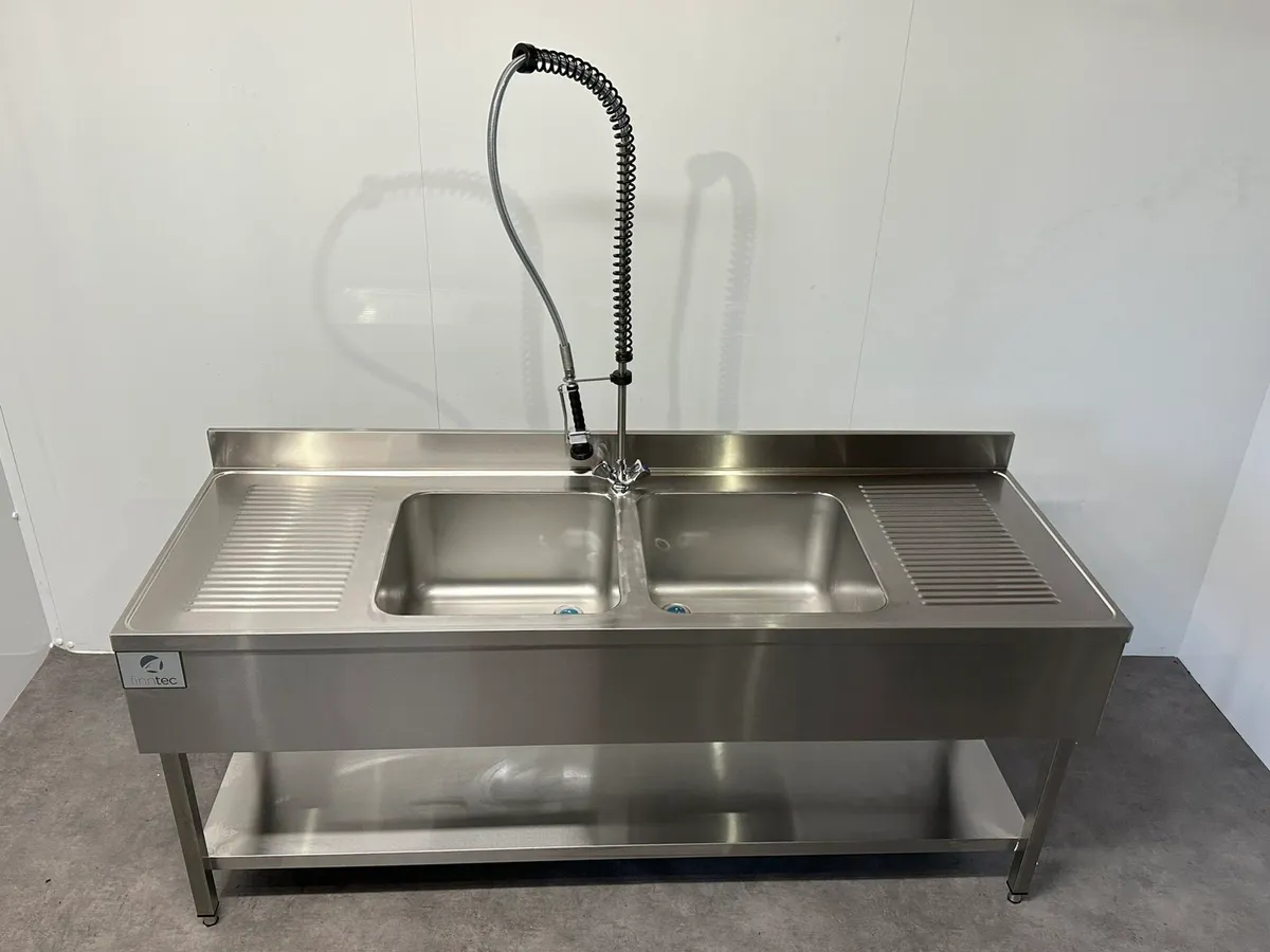 2m Double Bowl Sink - Image 1