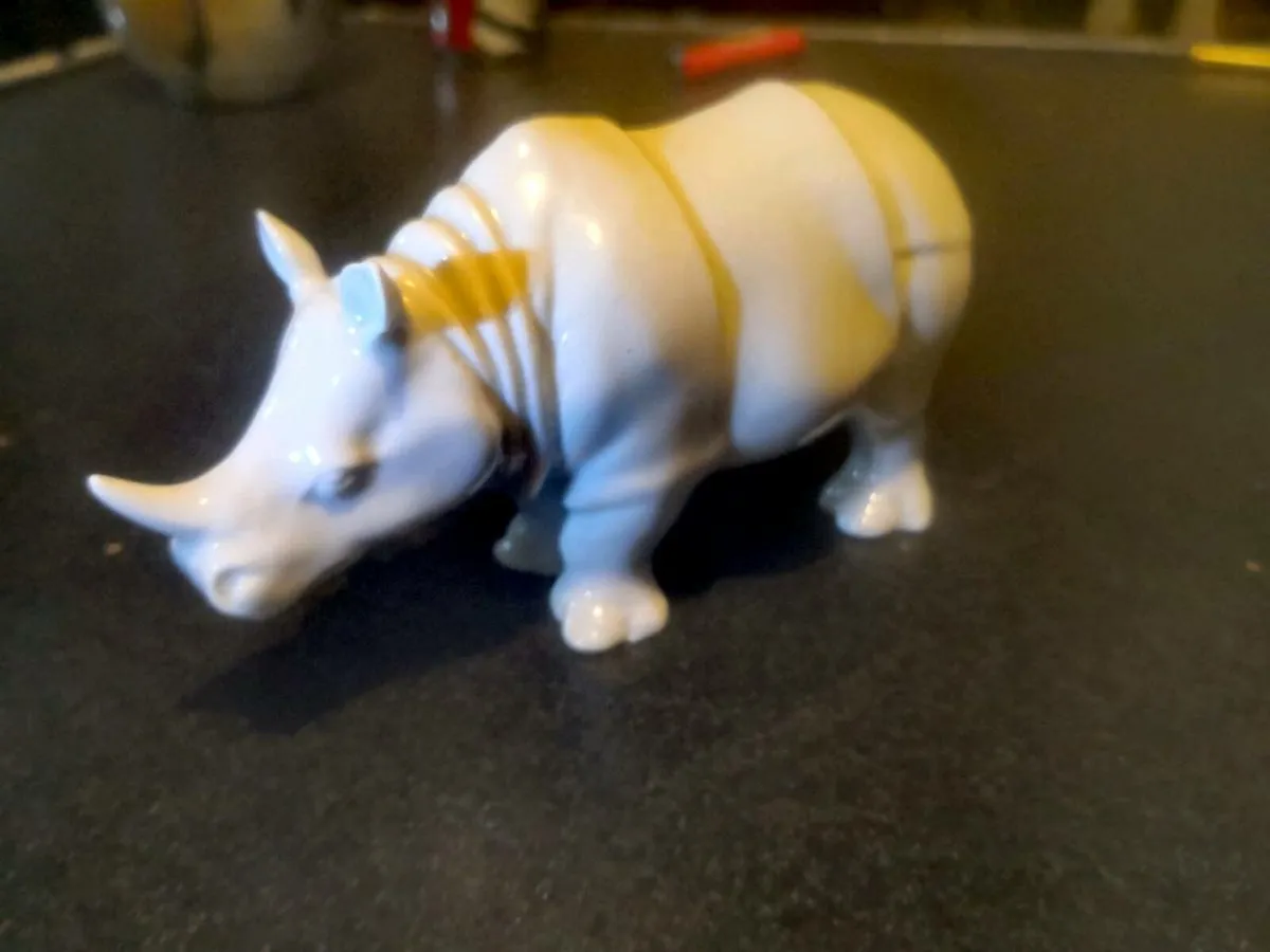 Ultra rare Herend white Rhino - Image 3