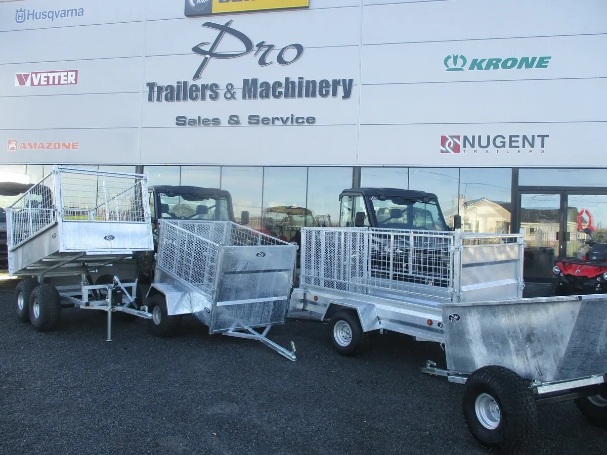 Quad trailers tipper 5 x 3 trailer 7 x 4 trailer - Image 2