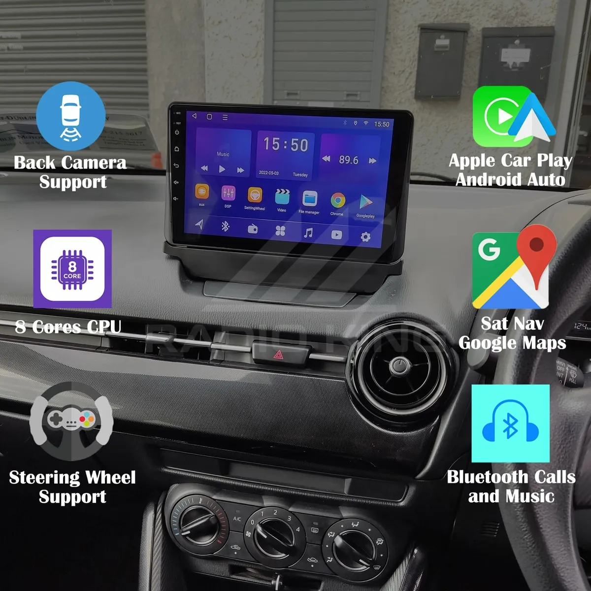 PREMIUM CARPLAY MAZDA 2 DEMIO ANDROID AUTO STEREO - Image 1