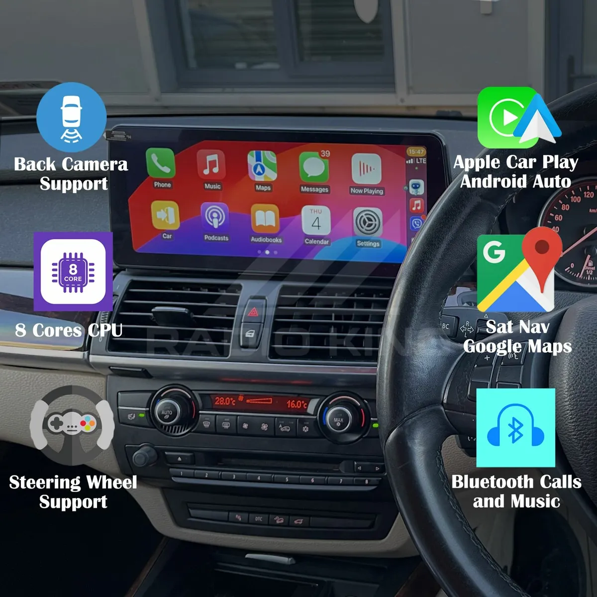 PREMIUM CARPLAY BMW X5 ANDROID AUTO STEREO - Image 1