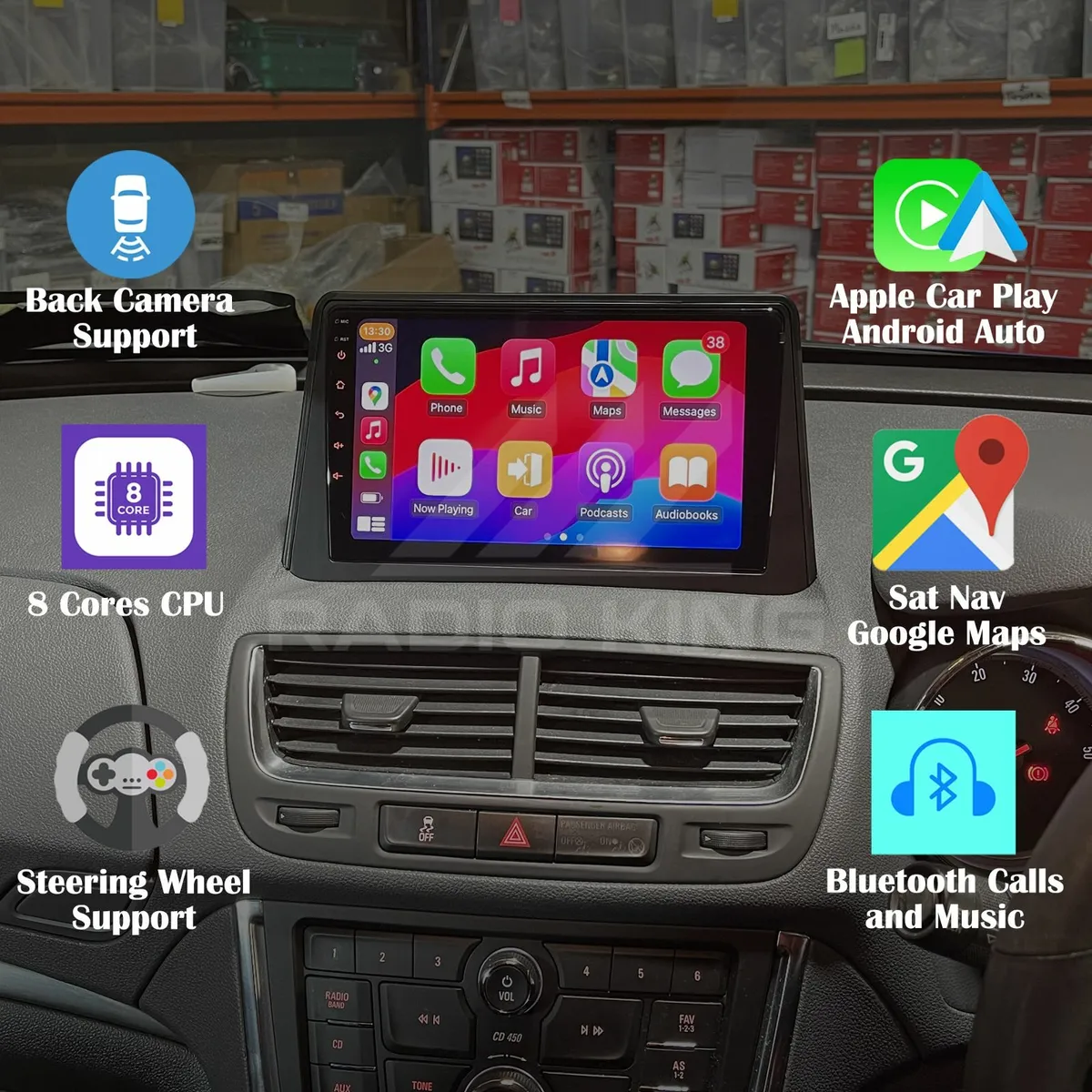 PREMIUM CARPLAY OPEL MOKKA ANDROID AUTO RADIO - Image 1