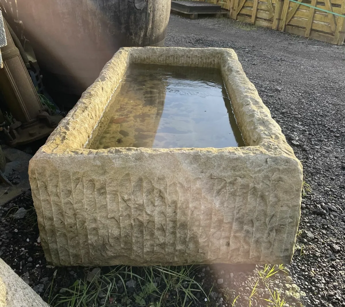 Large Sandstone Water Trough - Image 3