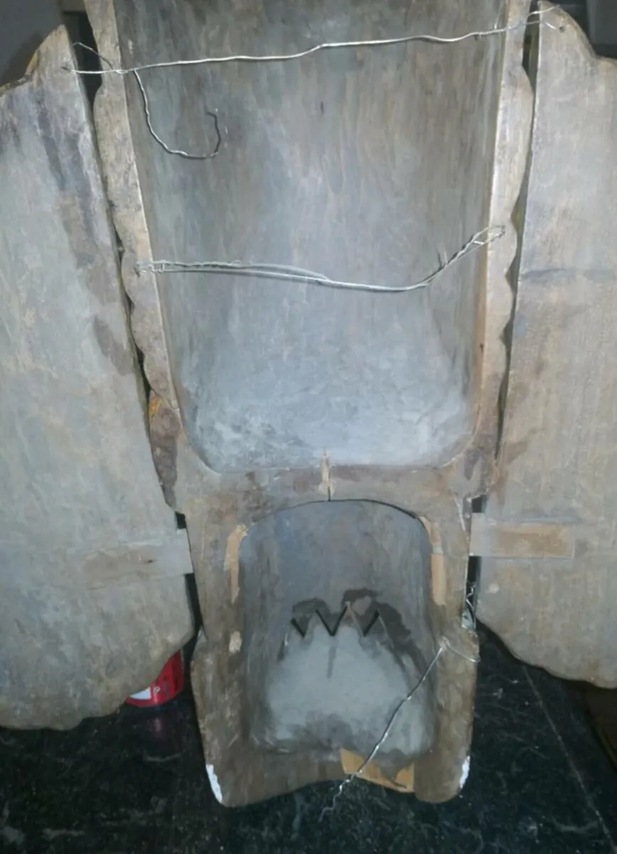 Large unique sacred wood wall mask - Image 4