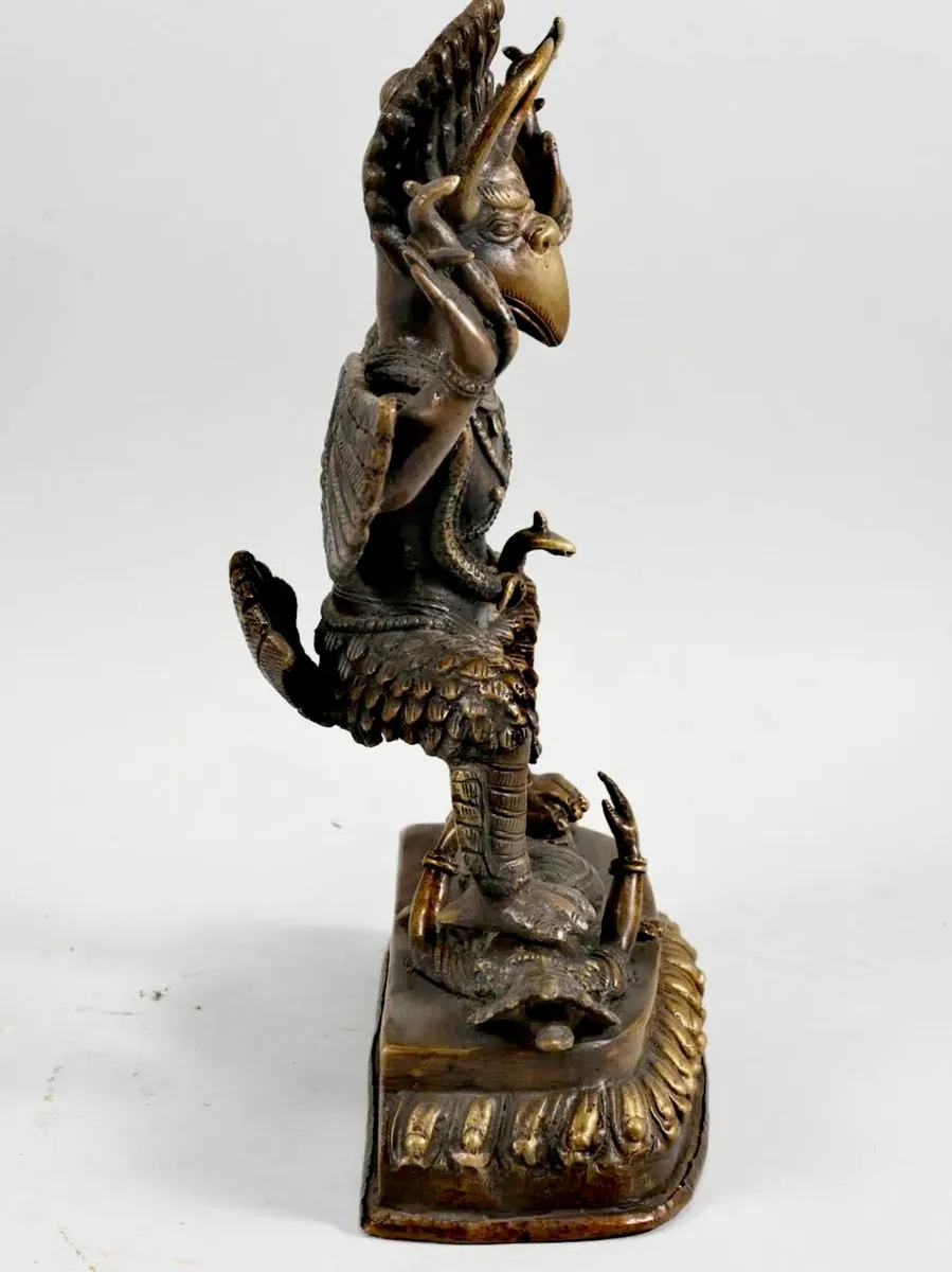 Antique bronze Garuda statue - Image 2