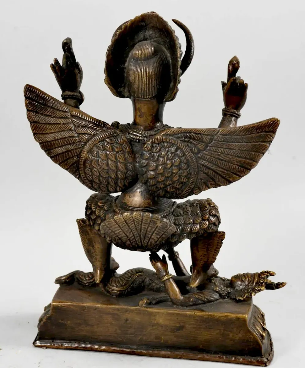 Antique bronze Garuda statue - Image 3