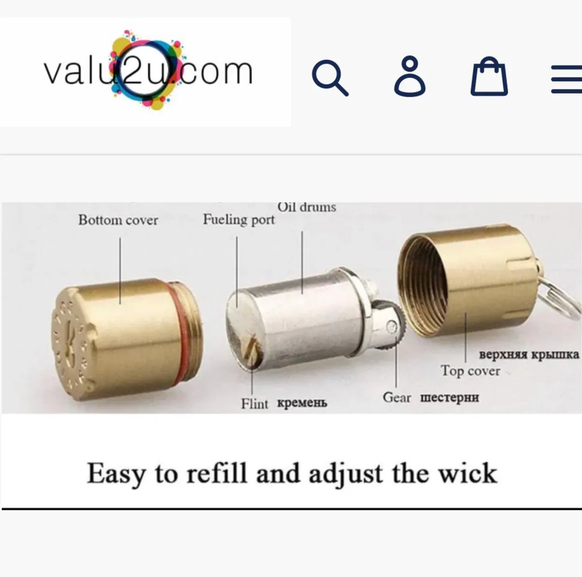 Smallest Lighter Ever Mini Petrol Lighter Keyring - Image 4