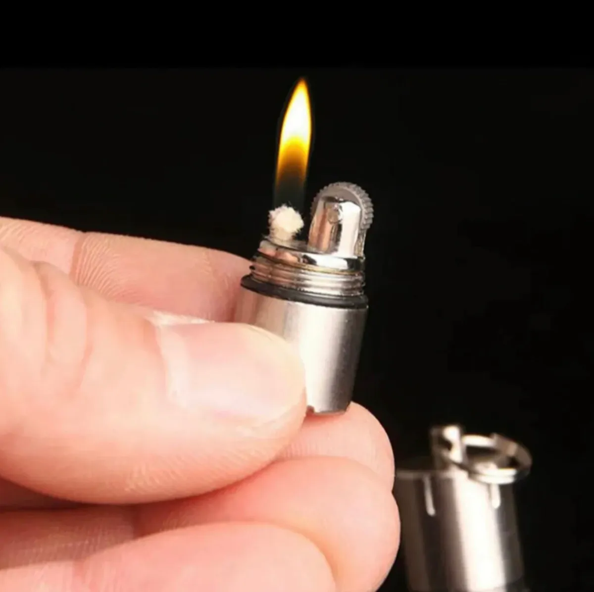 Smallest Lighter Ever Mini Petrol Lighter Keyring - Image 1
