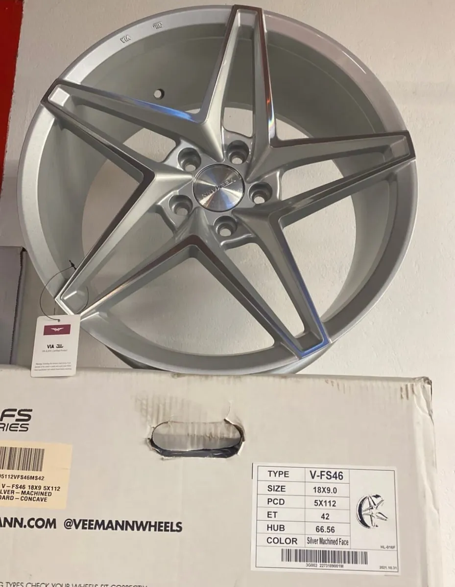18” veemann vfs46 silver 9” concave - Image 2