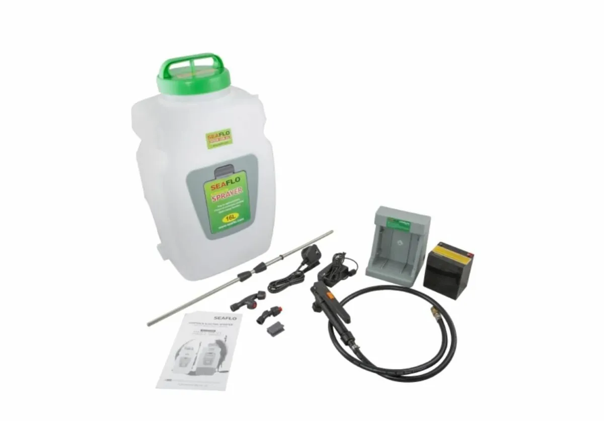 12V 16 LITRE RECHARGABLE KNAPSACK SPRAYER - Image 1