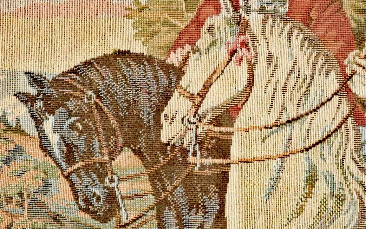 Large and beautiful antique tapestry - Image 4