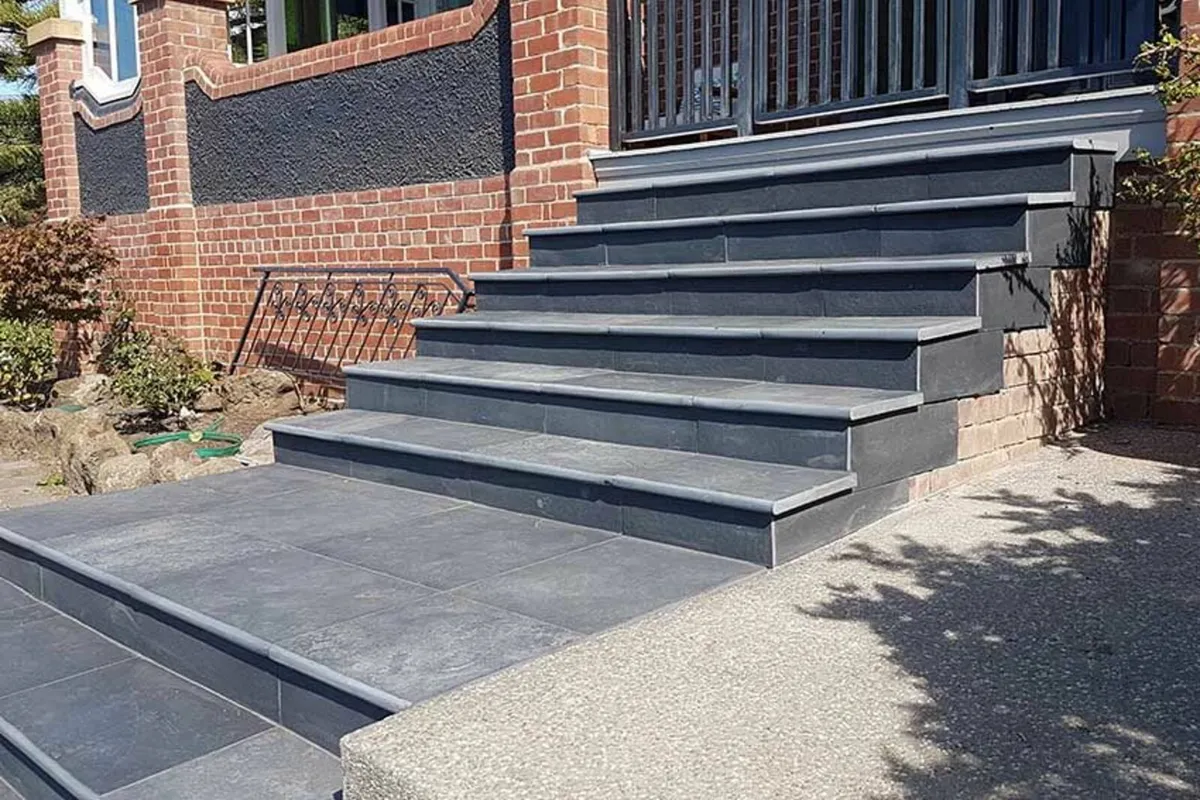 Black Limestone Steps - Image 1