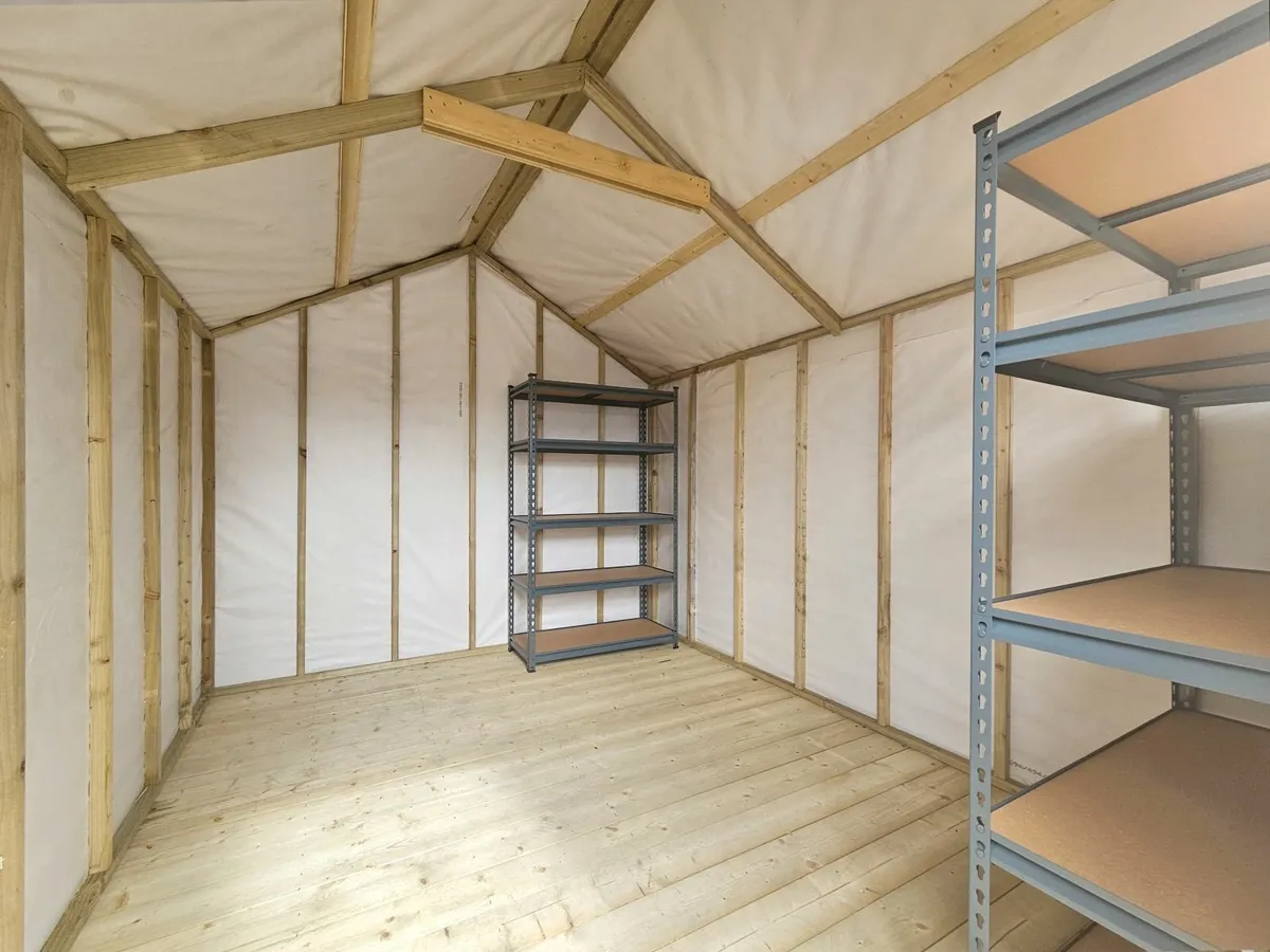 10x8 Barrel Board Wooden Shed - Image 4