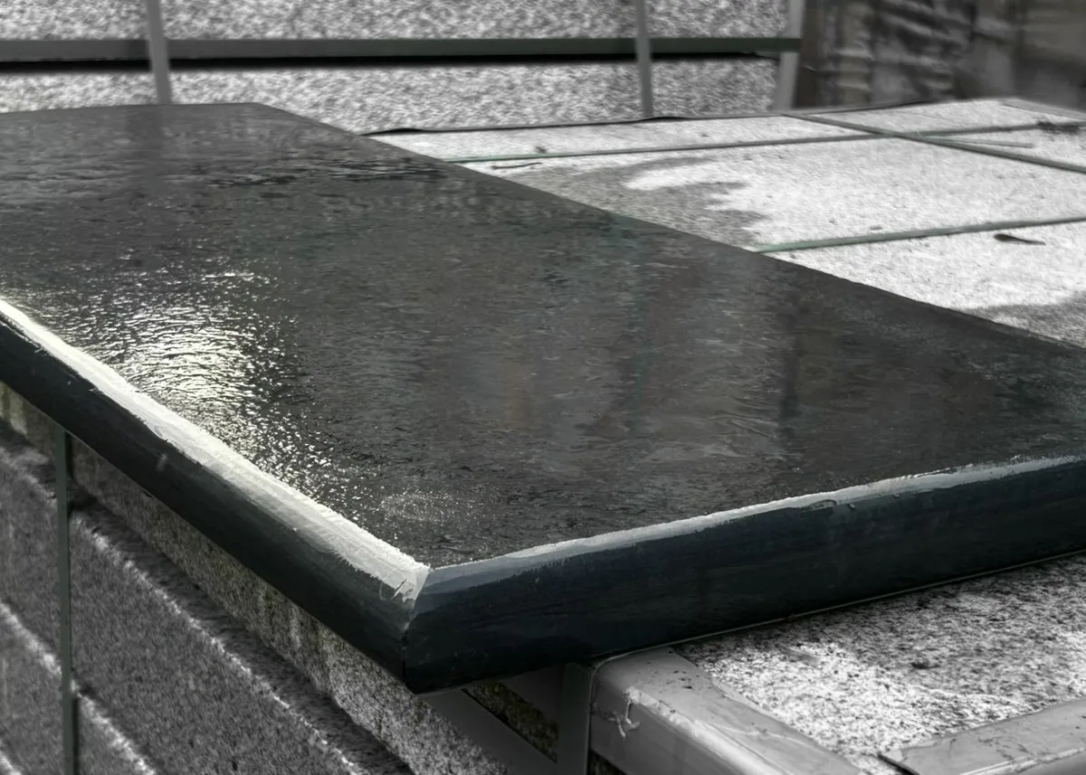 Black Limestone Bullnose Steps