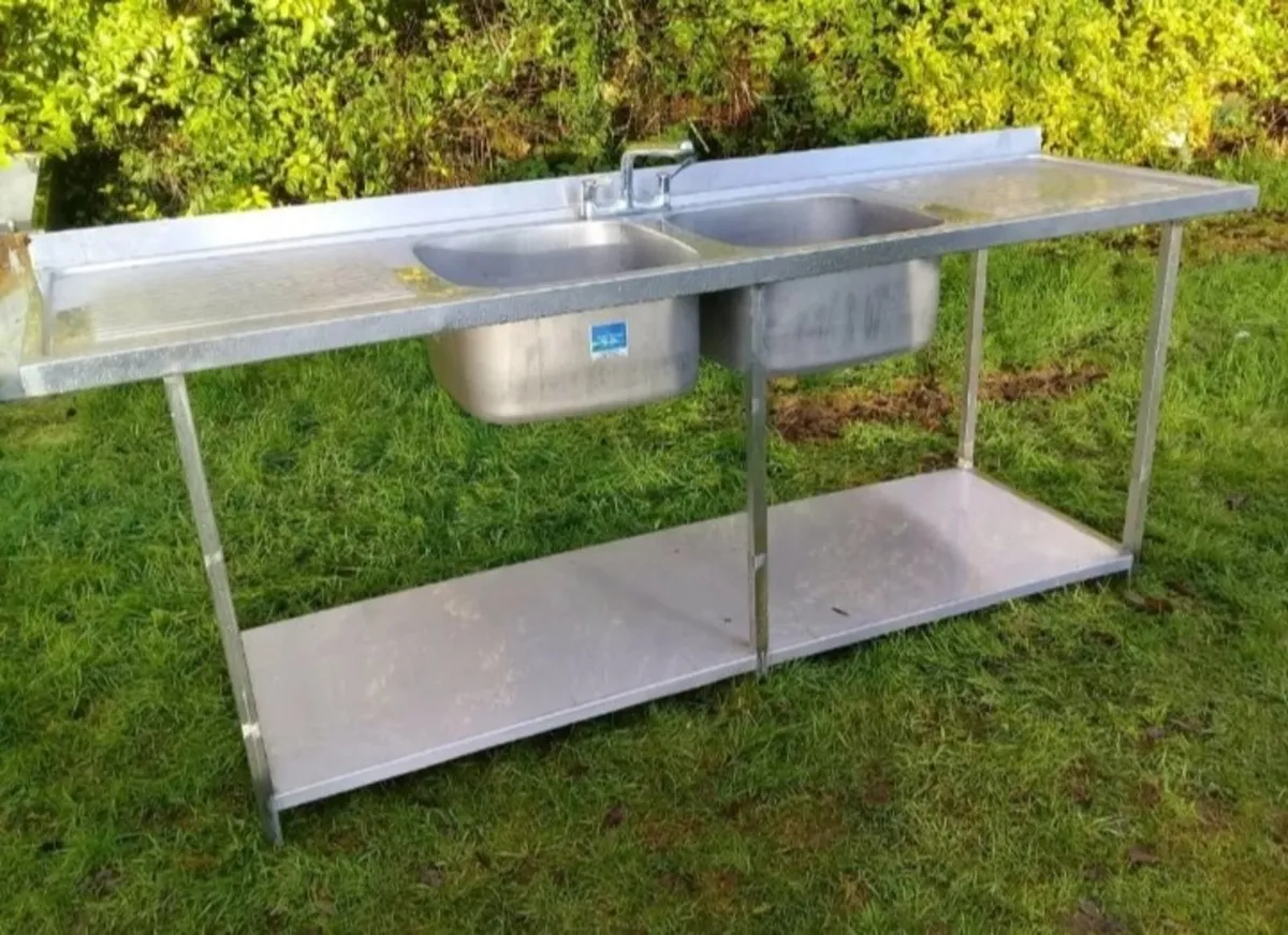Stainless sinks, shelving etc - Image 3