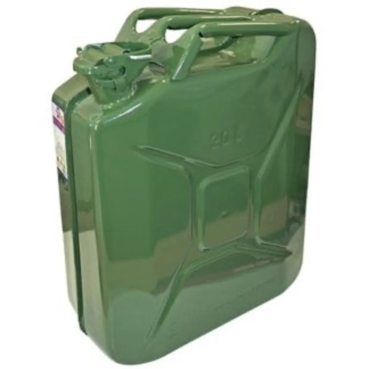 Faithfull Green Steel Jerry Can - 5L, 10L and 20L - Image 2